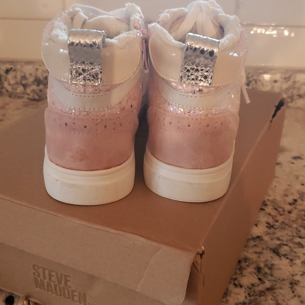 Steve Madden Girl's Glitter Hi-top - Picture 5 of 9